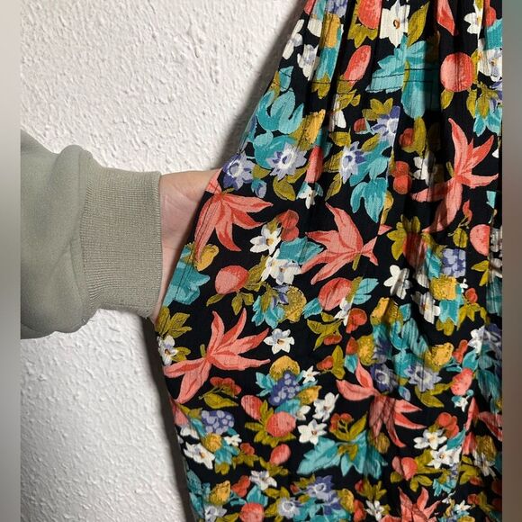 Vintage Carole Little Floral Button Up Maxi Dress size medium - Picture 6 of 6